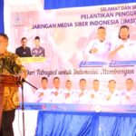 Pelantikan JMSI Tabagsel, Teguh Santosa: Pers Berperan Besar Menjaga Eksistensi Bangsa dan Negara
